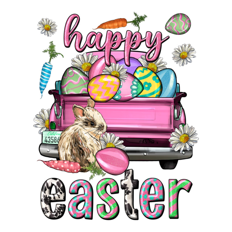 Bunny Happy Easter Truck Easter Day Heavyweight Hoodie by Neo Western | Teevron