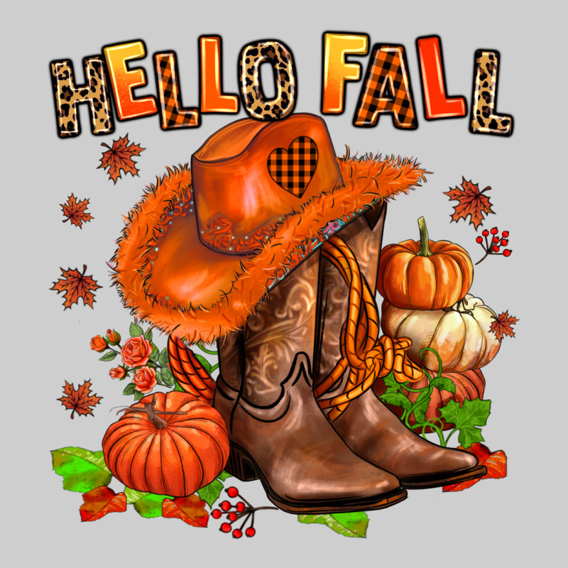 Hello Fall Pumpkins  Cowgirl  And Roses Premium Sweatshirt by AdoDesignShop | Teevron