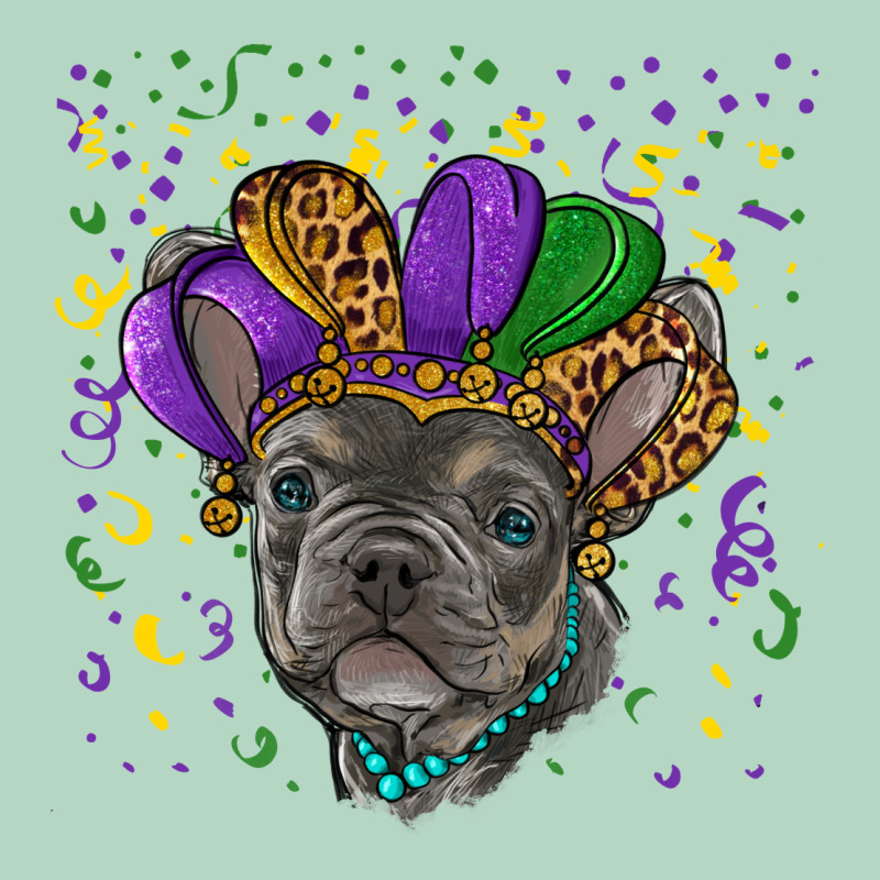 Mardi Gras French Bulldog Classic Tee by RanaPortraitStore | Teevron