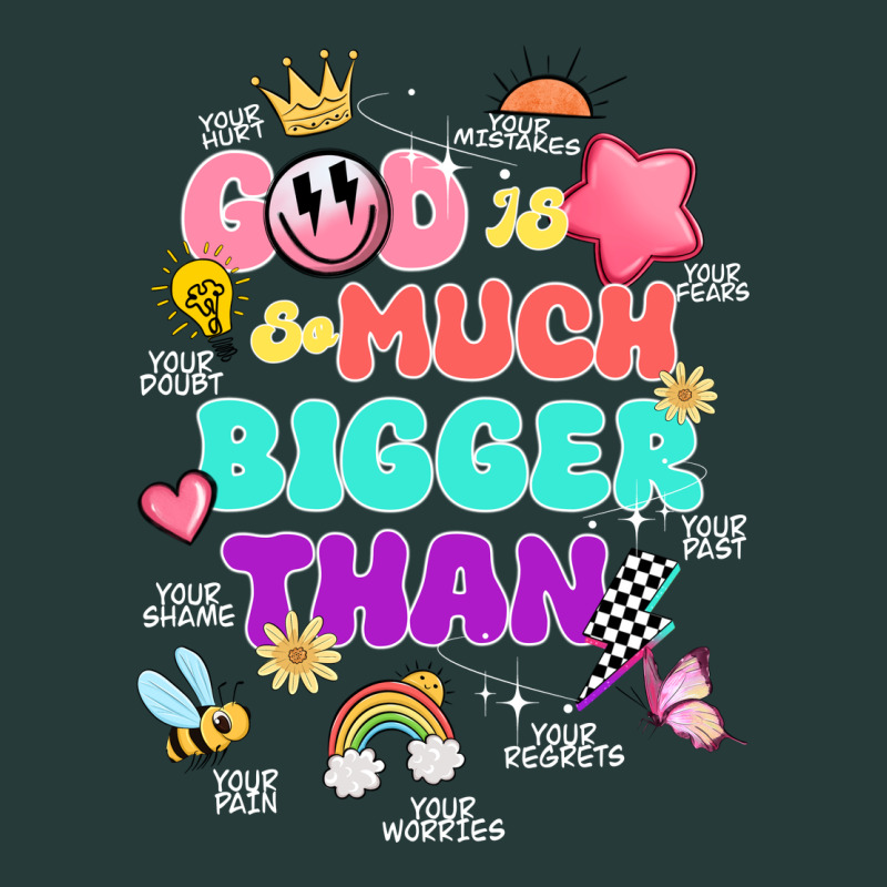 God Is Bigger Design Premium Sweatshirt by JahusDesignShop | Teevron
