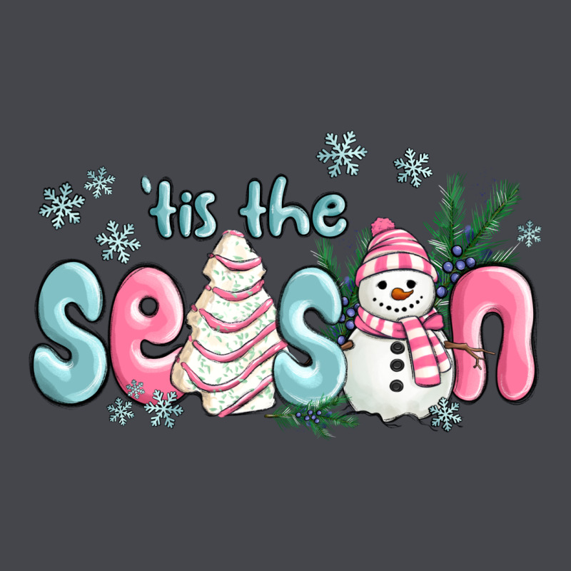 Tis The Season Snowman And Christmas Cake Long Sleeve Tee by MaliasSmallBusiness | Teevron