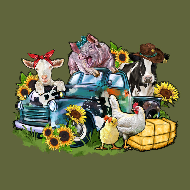 Farm Animals Truck Classic Tee by Zillion Design Studio | Teevron
