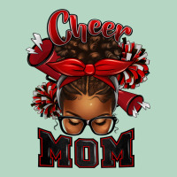 Cheer Mom Afro Messy Bun Classic Tee | Teevron