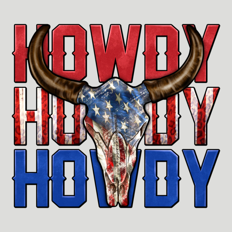 Howdy Howdy Howdy 4th Of July Bull Skull Billie Wi Zipper Hoodie by texasbilliewilder | Teevron