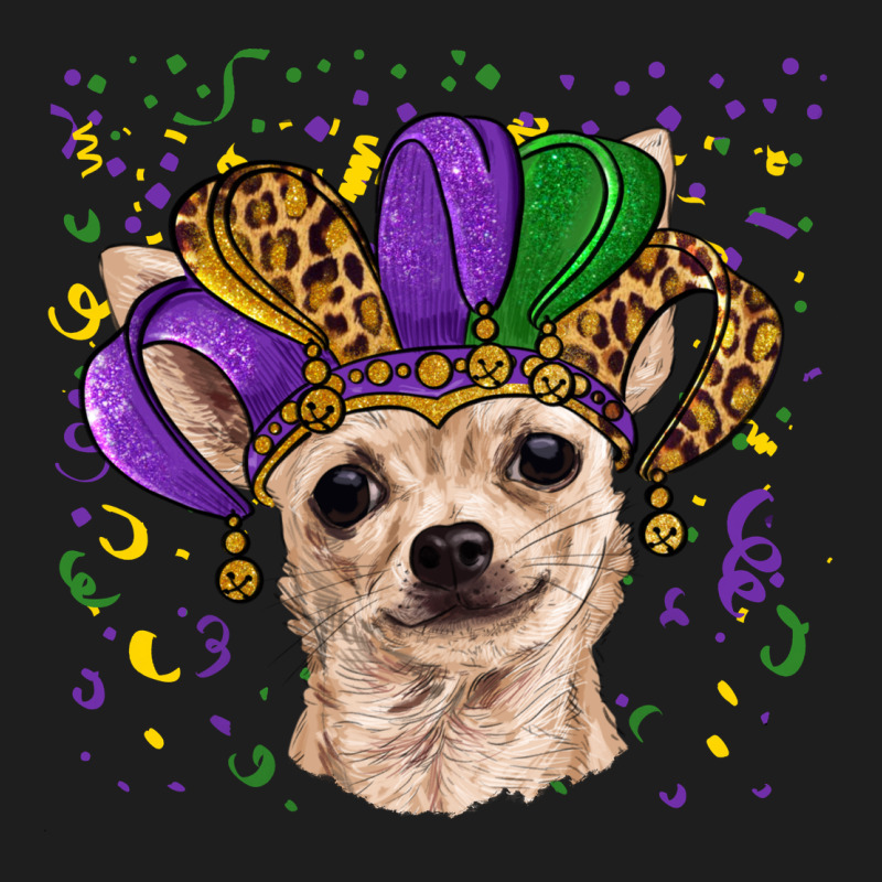 Mardi Gras Hat Chihuahua Classic Tee by RanaPortraitStore | Teevron