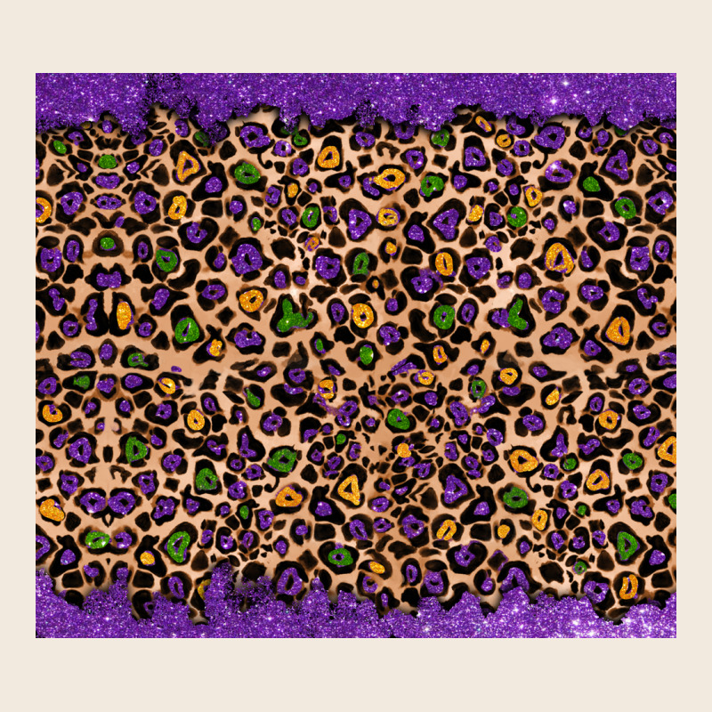 Mardi Gras Leopard Zipper Hoodie by RanaPortraitStore | Teevron