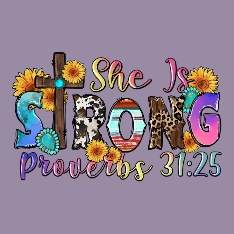 She Is Strong Proverbs 31 25 Classic Tee by Zillion Design Studio | Teevron