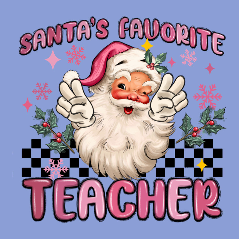 Santa's Favorite Teacher Long Sleeve Tee by MaliasSmallBusiness | Teevron
