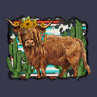Western Cactus Highland Cow Long Sleeve Tee | Teevron
