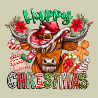 Happy Christmas Cow Heavy Core Tee | Teevron