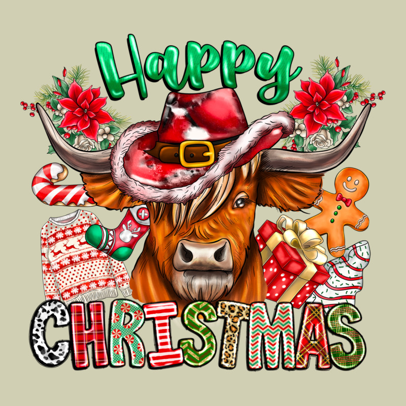 Happy Christmas Cow Heavy Core Tee by CowhideDigitalArt | Teevron