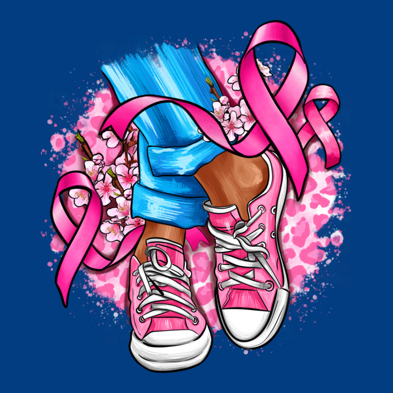 Cancer Ribbon Pink Converse And Flowers Premium Sweatshirt by AdoDesignShop | Teevron