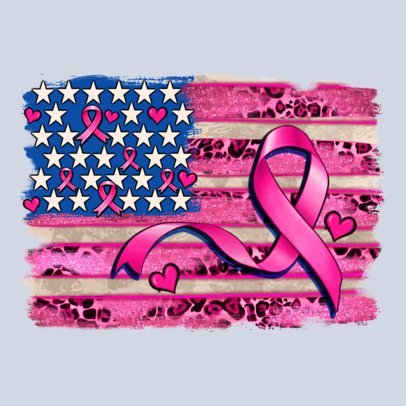 American Flag And  Cancer Ribbon Pattern Premium Sweatshirt by AdoDesignShop | Teevron