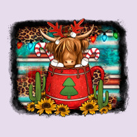 Hot Coco Christmas Highland Cow With Background Premium Hoodie | Teevron