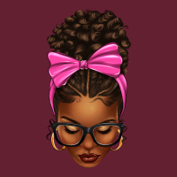 Afro Messy Bun Pink Bow Classic Tee | Teevron