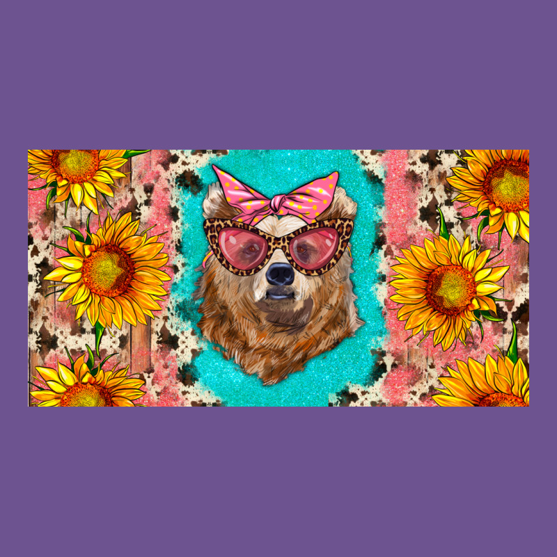 Mama Bear With Sunflowers And Glasses License Plate Vintage Tee by Artiststas | Teevron