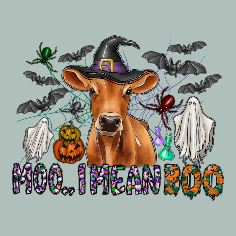 Moo I Mean Boo Heavyweight Hoodie by CowhideDigitalArt | Teevron