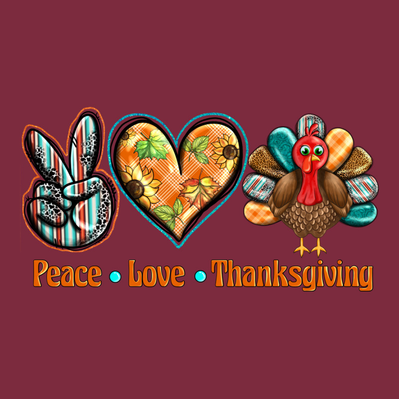 Peace Love Thanksgiving Premium Hoodie by BarkalooDesign | Teevron