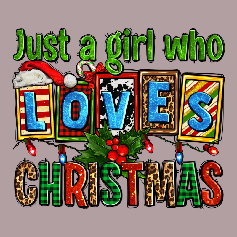 Just A Girl Who Loves Christmas Vintage Hoodie by AdoDesignShop | Teevron