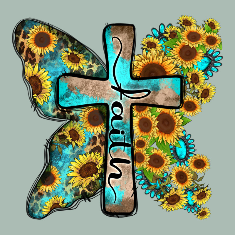 Faith Sunflower Cross Classic Tee by Zillion Design Studio | Teevron