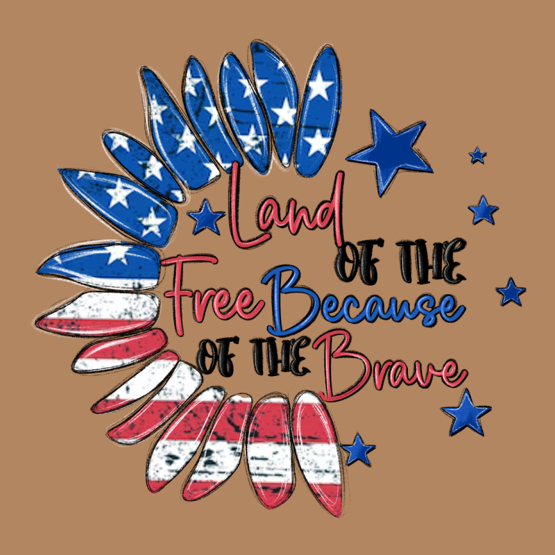 Land Of The Free Because Of The Brave Long Sleeve Tee by MaliasSmallBusiness | Teevron