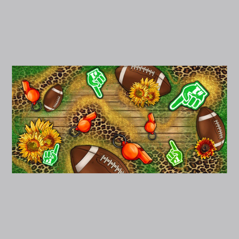 Western Sunflower And American Football License  Plate Classic Tee by BundleAndBundleShop | Teevron