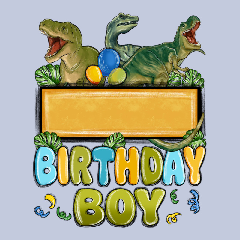 Customized Dinosaur Birthday Boy Long Sleeve Tee by MaliasSmallBusiness | Teevron