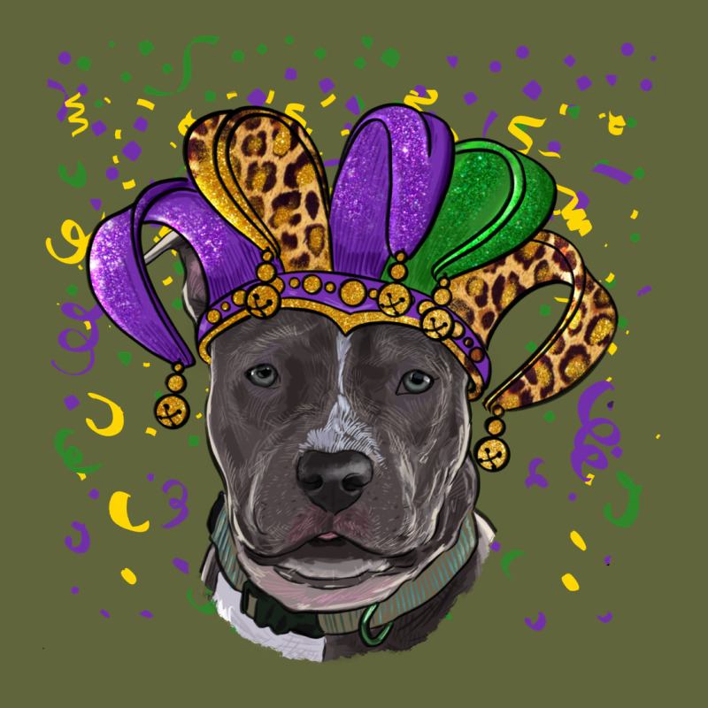 Mardi Gras Pitbull With Hat Classic Tee by RanaPortraitStore | Teevron