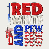 Red White And Pew Pew Pew Zipper Hoodie | Teevron