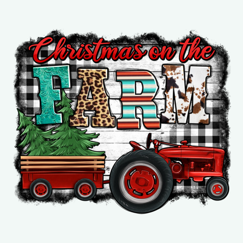 Christmas On The Farm Tractor Buffalo Plaid Premium Hoodie by Jasminsmagicworld | Teevron
