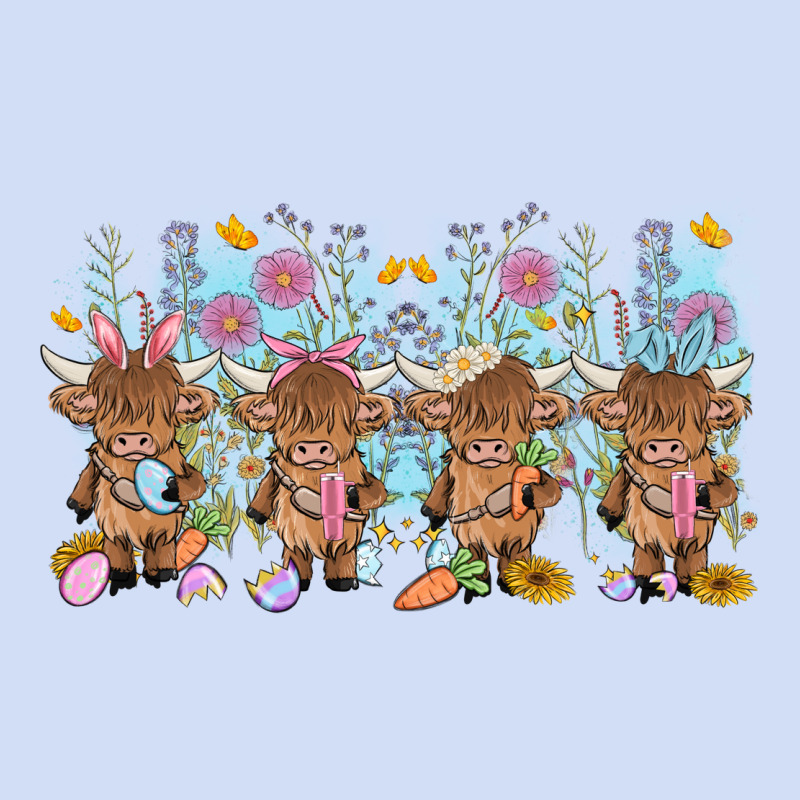 Easter Day Baby Highland Cow Urban Hoodie by MaliasSmallBusiness | Teevron