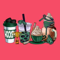 Hunter Green Hockey Coffee Cups Premium Sweatshirt | Teevron