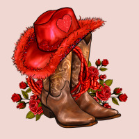 Valentines Day Cowboy Boots Red  And Roses Premium Sweatshirt | Teevron
