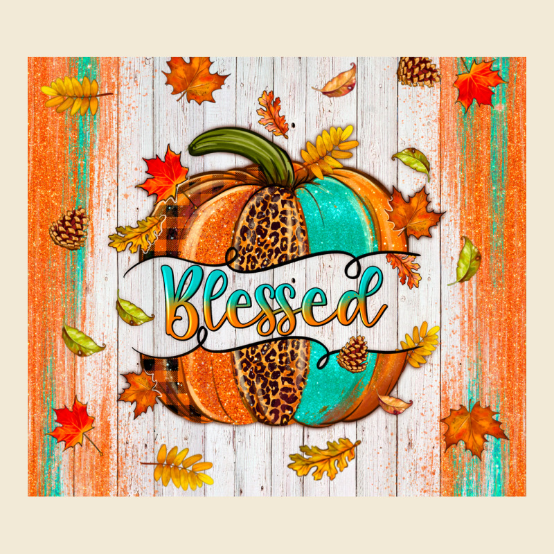 Blessed Pumpkin Premium Hoodie by NancyCooperArtShop | Teevron