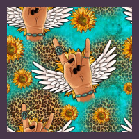 Rock N Roll Hands Seamless Pattern Heavyweight Hoodie | Teevron