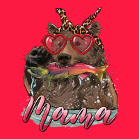 Mother's Day Mama Bear Wıth Bandana And Glasses Zipper Hoodie | Teevron