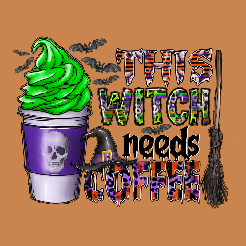 This Witch Needs Coffee Heavyweight Hoodie by CowhideDigitalArt | Teevron