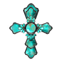 western turquoise gemstone cross | Teevron
