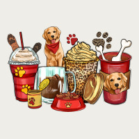 Golden Retriever Coffee Cups Zipper Hoodie | Teevron