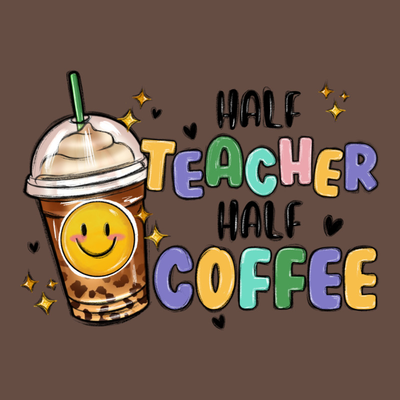 Half Teacher Half Coffee Long Sleeve Tee by MaliasSmallBusiness | Teevron