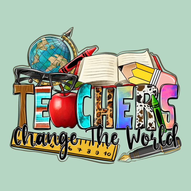Teachers Change The World Classic Tee by Zillion Design Studio | Teevron