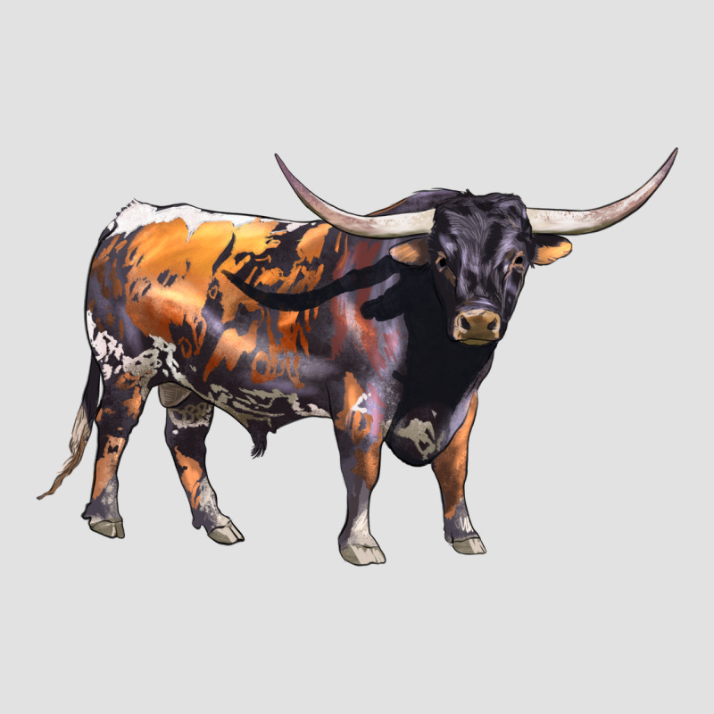 Texas Longhorn Bull Premium Hoodie by LillyAllenDesigns | Teevron