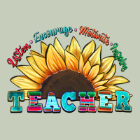 Teacher Sunflower Listen Encourage Motivate Inspir Classic Tee | Teevron