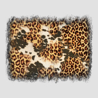 Distressed Leopard Cowhide Background Premium Hoodie | Teevron