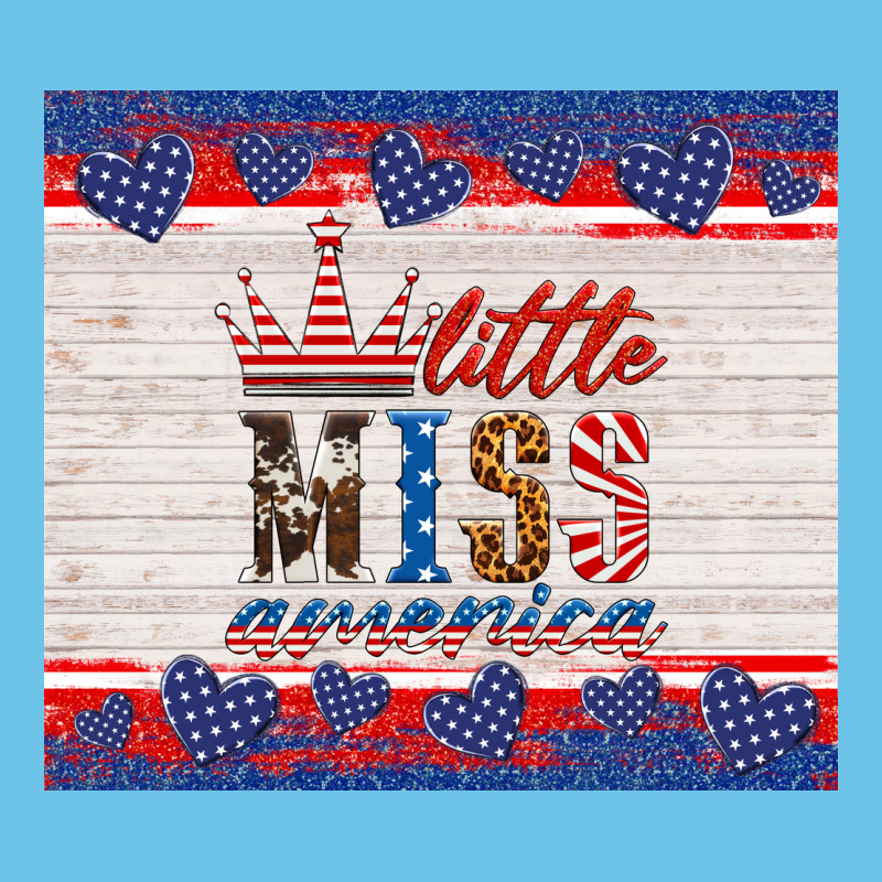 4th Of July Little Miss America Premium Sweatshirt by HRA Design Shop | Teevron