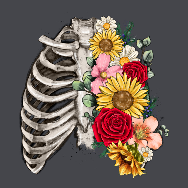 Floral Ribcage Long Sleeve Tee by MaliasSmallBusiness | Teevron