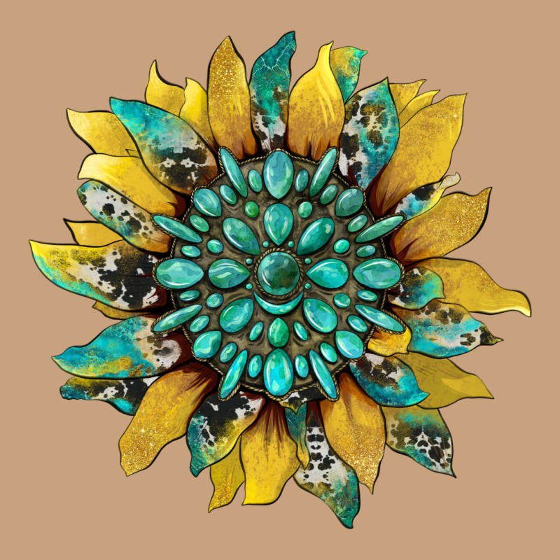 Sunflower With Gemstone And Cowhide Vintage Tee by Artiststas | Teevron