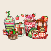 Strawberry Farm Fresh Coffee Cups Zipper Hoodie | Teevron