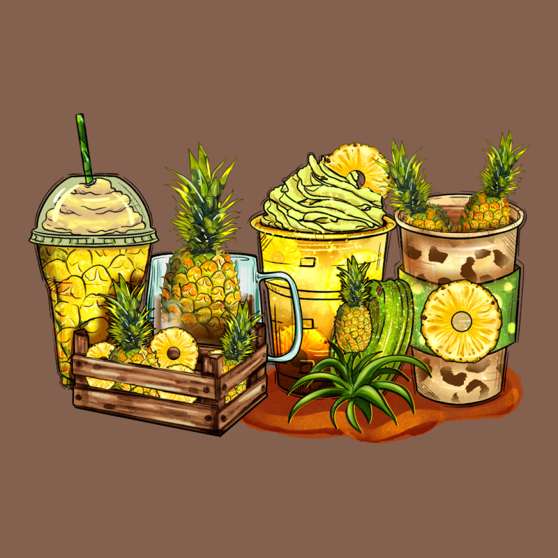 Pineapple Farm Fresh Coffee Cups Zipper Hoodie by Zillion Design Studio | Teevron