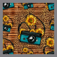 Western Sunflowers Camera Seamless Pattern Heavyweight Hoodie | Teevron
